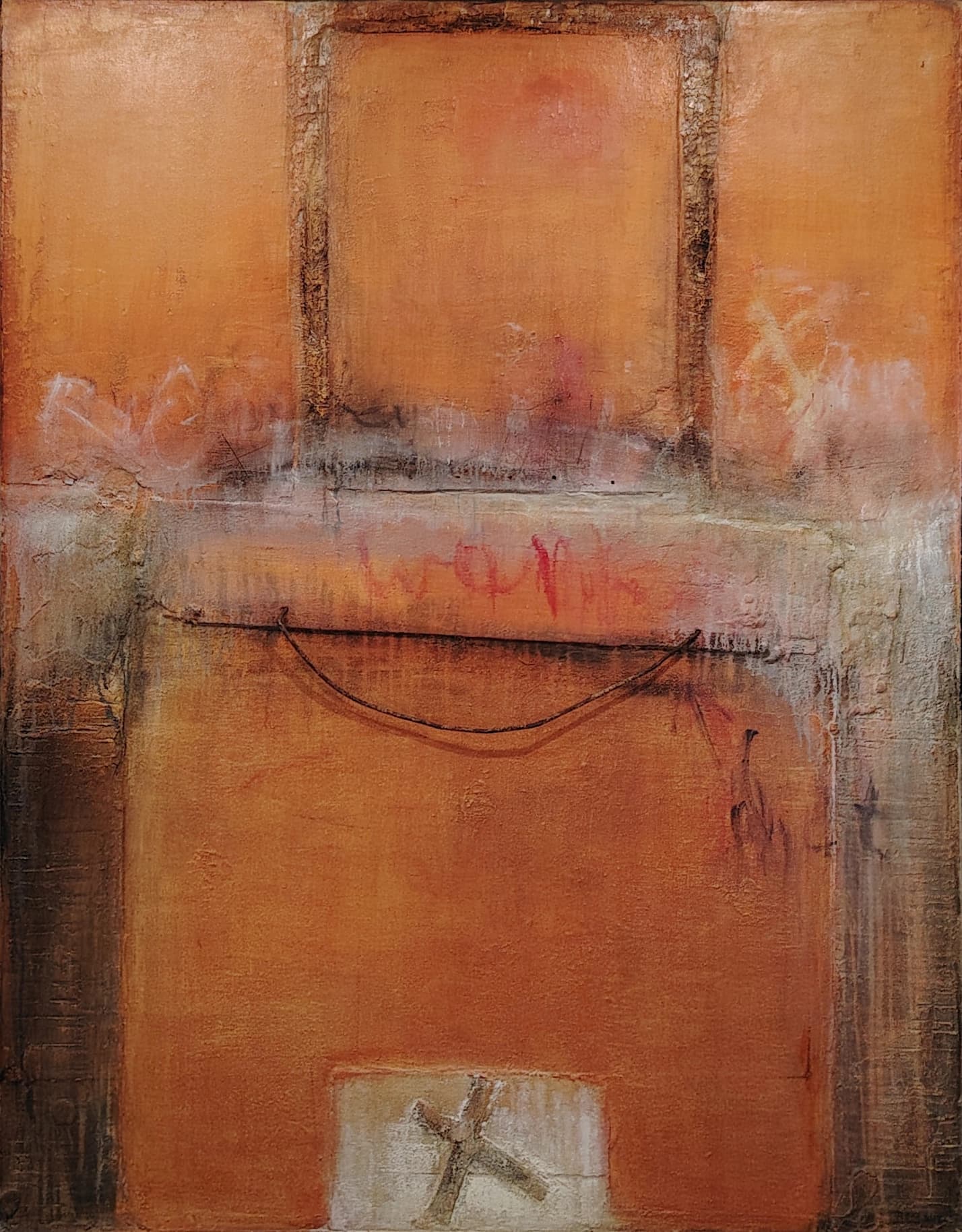 Untitled (2004) — Acrílico em técnica mista do artista belga Roger Remaut