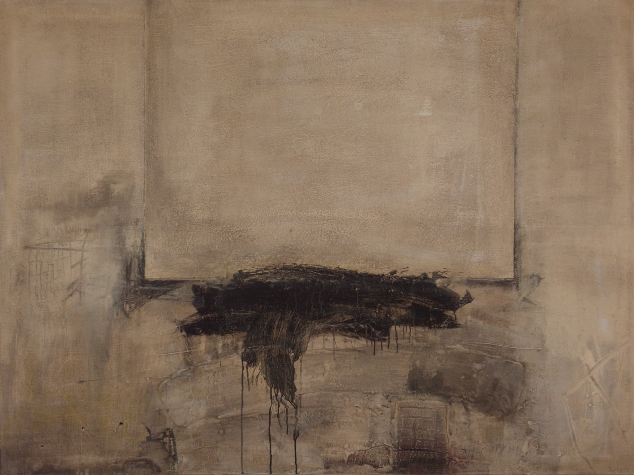 Emblematisch (1995) — Acrylic on canvas by Belgian artist Roger Remaut