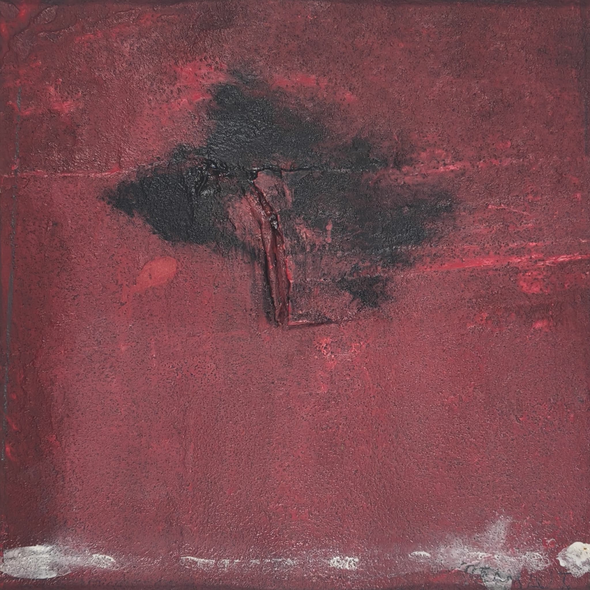 More than Nothing (2025) — Acrílico sobre cartão e outros materiais do artista belga Roger Remaut