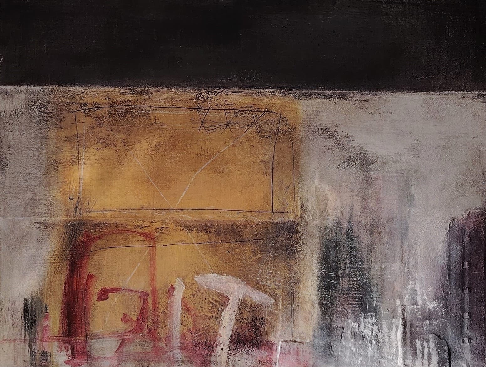 Neighbourhood (2005) — Mixed media acrylic by Belgian artist Roger Remaut