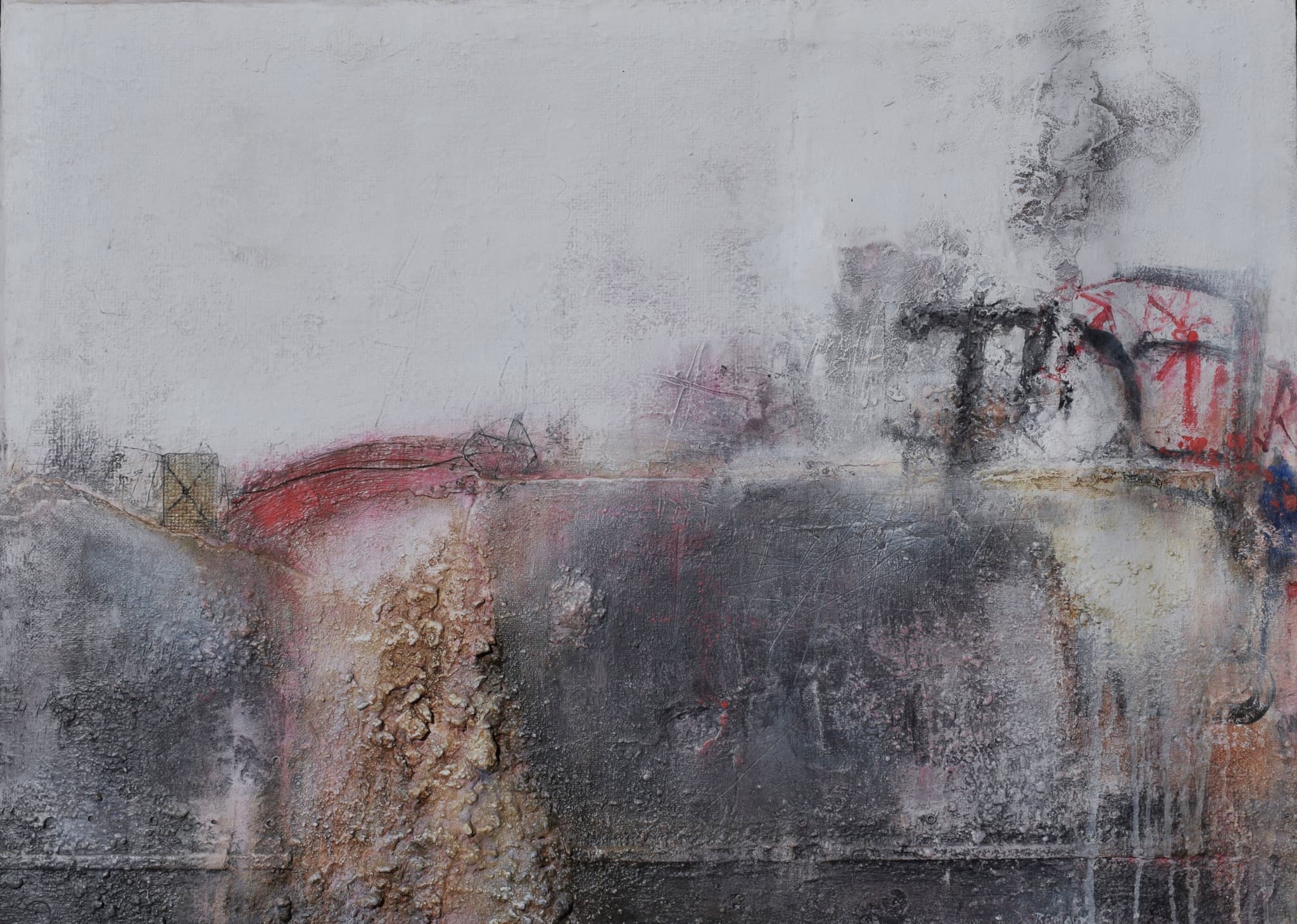 Untitled Forever #2 (2001) — Mixed media acrylic by Belgian artist Roger Remaut