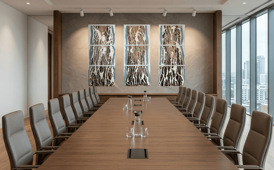 Her Majesties, Verdant Echoes Collection by Sandra Jane Heard. Corporate Art Leasing for Commercial Spaces, Offices, Small Business, Corporate Headquarters, Hospitality and Hotels.