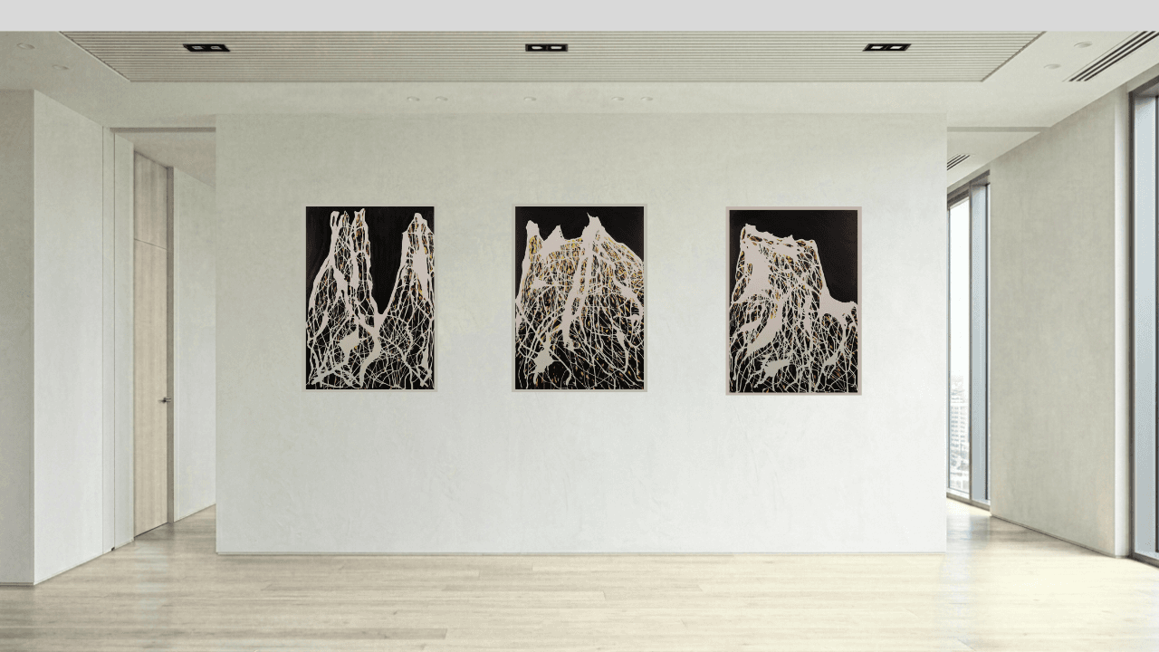 Midnight Series by Sandra Jane Heard. Corporate Art Leasing for Commerical Spaces in Lisbon and Porto. Offices, Small Businesses, Hospitality and Hotels.
